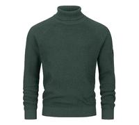 Indicode Hommes INHarlan Knit Sweater | Pull en Maille Fine de Coton à col roulé Army M