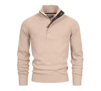 Indicode Hommes INIsalu Pullover | Pull composé à 80% de Coton Irish Cream M