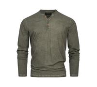 Indicode Hommes INKilsone Shirt | T-Shirt à Manches Longues en 100% Coton Climb Ivy L