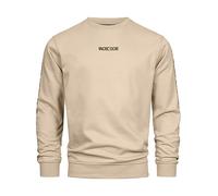 Indicode Hommes INKorbin Sweatshirt | Sweat col Rond Irish Cream M