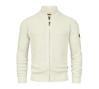 Indicode Hommes INLayton Cardigan | Gilet à col Montant White Asparagus XXL