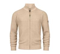 Indicode Hommes INLayton Cardigan | Gilet à col Montant Irish Cream XXL
