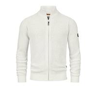Indicode Hommes INLayton Cardigan | Gilet à col Montant White Asparagus M