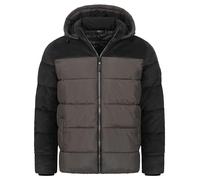 Indicode Hommes INLockly Quilted Jacket | Veste matelassée à capuche Raven L