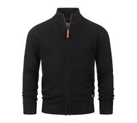 Indicode Hommes INLut Cardigan | Gilet à col Montant Black L