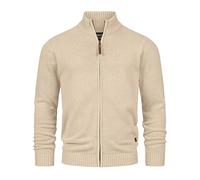 Indicode Hommes INLut Cardigan | Gilet à col Montant Irish Cream S