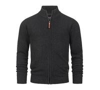 Indicode Hommes INLut Cardigan | Gilet à col Montant Raven XXL
