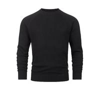 Indicode Hommes INMassum Knit Sweater | Pull en Maille Fine à Encolure Ronde Black L