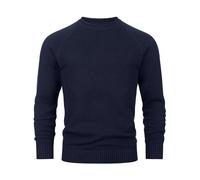Indicode Hommes INMassum Knit Sweater | Pull en Maille Fine à Encolure Ronde Navy XL