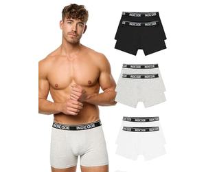 Indicode Hommes INMilano Boxer Shorts | Lot de 6 Boxers Ecru Mix S