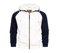 Indicode Hommes INPulko Hoodie | Veste Sweat à Capuche Offwhite M