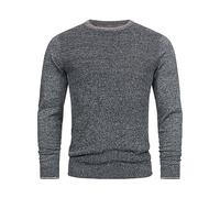 Indicode Hommes INReign Knit Sweater | Pull en Maille Fine à Encolure Ronde Dark Navy L