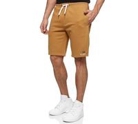 Indicode Hommes INRobbie SweatShorts | Pantalon Court de survêtement à Cordon de Serrage Bistre S