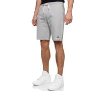 Indicode Hommes INRobbie SweatShorts | Pantalon Court de survêtement à Cordon de Serrage Lt Grey Mix S