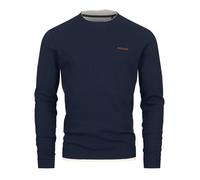 Indicode Hommes INSigfinn Shirt | Chemise à Manches Longues en mélange de Coton Navy L