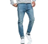 Indicode Hommes INSmalinos Jeans Pants | Jean en Coton avec 5 Poches Mid Destroy Wash 36/32