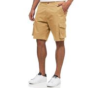 Indicode Hommes INSolupe Cargo Shorts | Pantalon Court Cargo à 6 Poches en 98% Coton Beige L