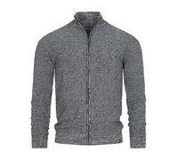 Indicode Hommes INWestmoon Cardigan | Gilet à col Montant Charcoal Mix M