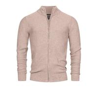 Indicode Hommes INWestmoon Cardigan | Gilet à col Montant Cornstalk XL