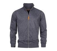Indicode Hommes INYanic Cardigan | Veste Sweat à col Montant Navy L