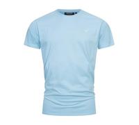 Indicode Hommes Kloge Shirt | T-Shirt à col Rond Blue Wave XXL