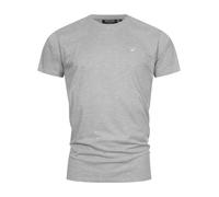 Indicode Hommes Kloge Shirt | T-Shirt à col Rond Grey S