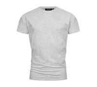 Indicode Hommes Kloge Shirt | T-Shirt à col Rond Lt Grey Mix L