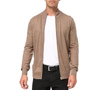 Indicode Hommes Lau Cardigan | Gilet composé à 80% de Coton Beige Mix XXL