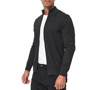 Indicode Hommes Lau Cardigan | Gilet composé à 80% de Coton Charcoal Mix L