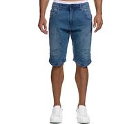 Indicode Hommes Leon Shorts | Pantalon Court composé à 98% de Coton