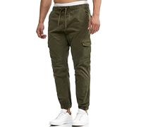 Indicode Hommes Levy Cargo Pants | Pantalon Cargo en Coton avec 6 Poches