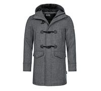 Indicode Hommes Liam Coat | Manteau d'hiver duffle-coat Grey Mix XL