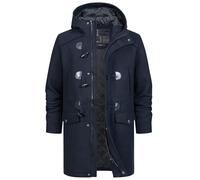 Indicode Hommes Liam Coat | Manteau d'hiver duffle-coat Navy Mix XL