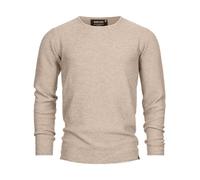 Indicode Hommes Loakim Knit Sweater | Pull tricoté Classique, chiné Cornstalk L