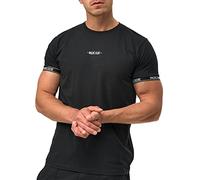 Indicode Hommes Lutzy Shirt | T-Shirt à col Rond Black S