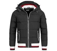 Indicode Hommes Marlon Quilted Jacket | Veste matelassée aspect doudoune Black Mix XL