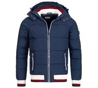 Indicode Hommes Marlon Quilted Jacket | Veste matelassée aspect doudoune Navy Mix L
