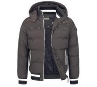 Indicode Hommes Marlon Quilted Jacket | Veste matelassée aspect doudoune Raven XXL