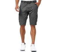 Indicode Hommes Monroe Cargo Shorts | Pantalon Court Cargo avec Ceinture