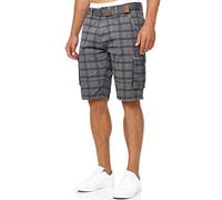Indicode Hommes Monroe Cargo Shorts | Pantalon Court Cargo avec Ceinture