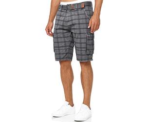 Indicode Hommes Monroe Cargo Shorts | Pantalon Court Cargo avec Ceinture