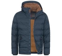 Indicode Hommes Nemos Quilted Jacket | Veste matelassée à capuche Black M