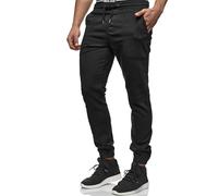 Indicode Hommes Nizar Pants | Pantalon décontracté en Jean Stretch Black M