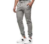 Indicode Hommes Nizar Pants | Pantalon décontracté en Jean Stretch Lt Grey M