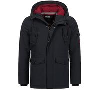 Indicode Hommes Ocala Coat | Manteau homme avec patte de boutonnage invisible