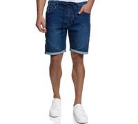 Indicode Hommes Piano SweatShorts | Pantalon Court de survêtement composé à 82% de Coton Navy XL