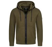 Indicode Hommes Reilly Hoodie | Veste Sweat à Capuche Army S
