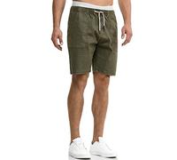 Indicode Hommes Stoufville Chino Shorts | Pantalon Court Chino à 4 Poches Army M