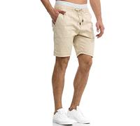 Indicode Hommes Stoufville Chino Shorts | Pantalon Court Chino à 4 Poches White Pepper M