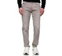 Indicode Hommes Texas Jeans Pants | Jean en Coton mélangé Stretch Lt Grey 36/32